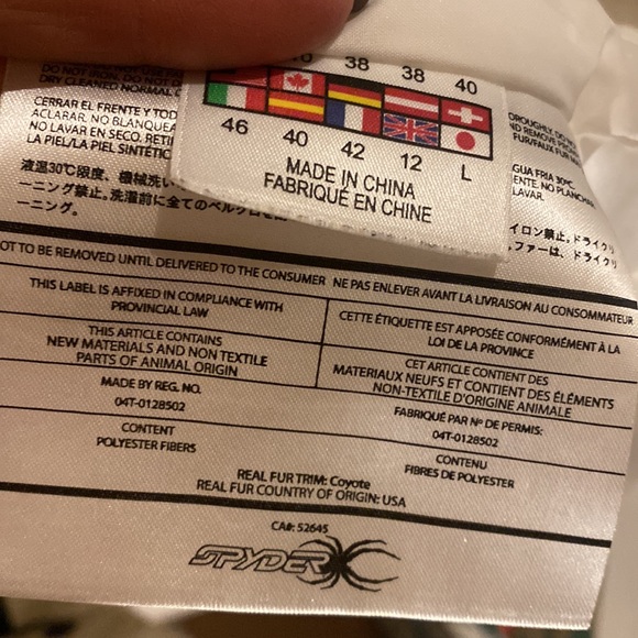 Spyder Down Coat (with Real fur Trim on Hood)❤️ - Picture 8 of 9